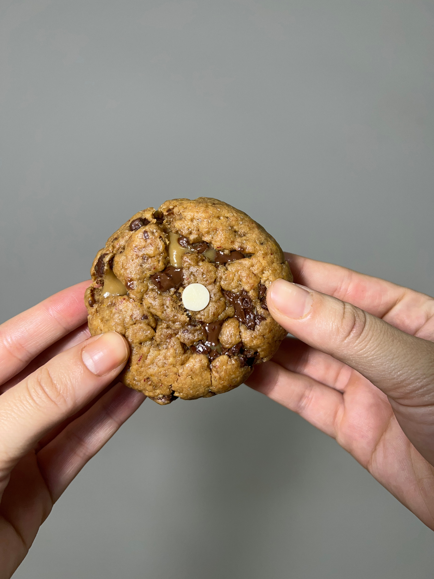 Cookie com chocolate derretendo