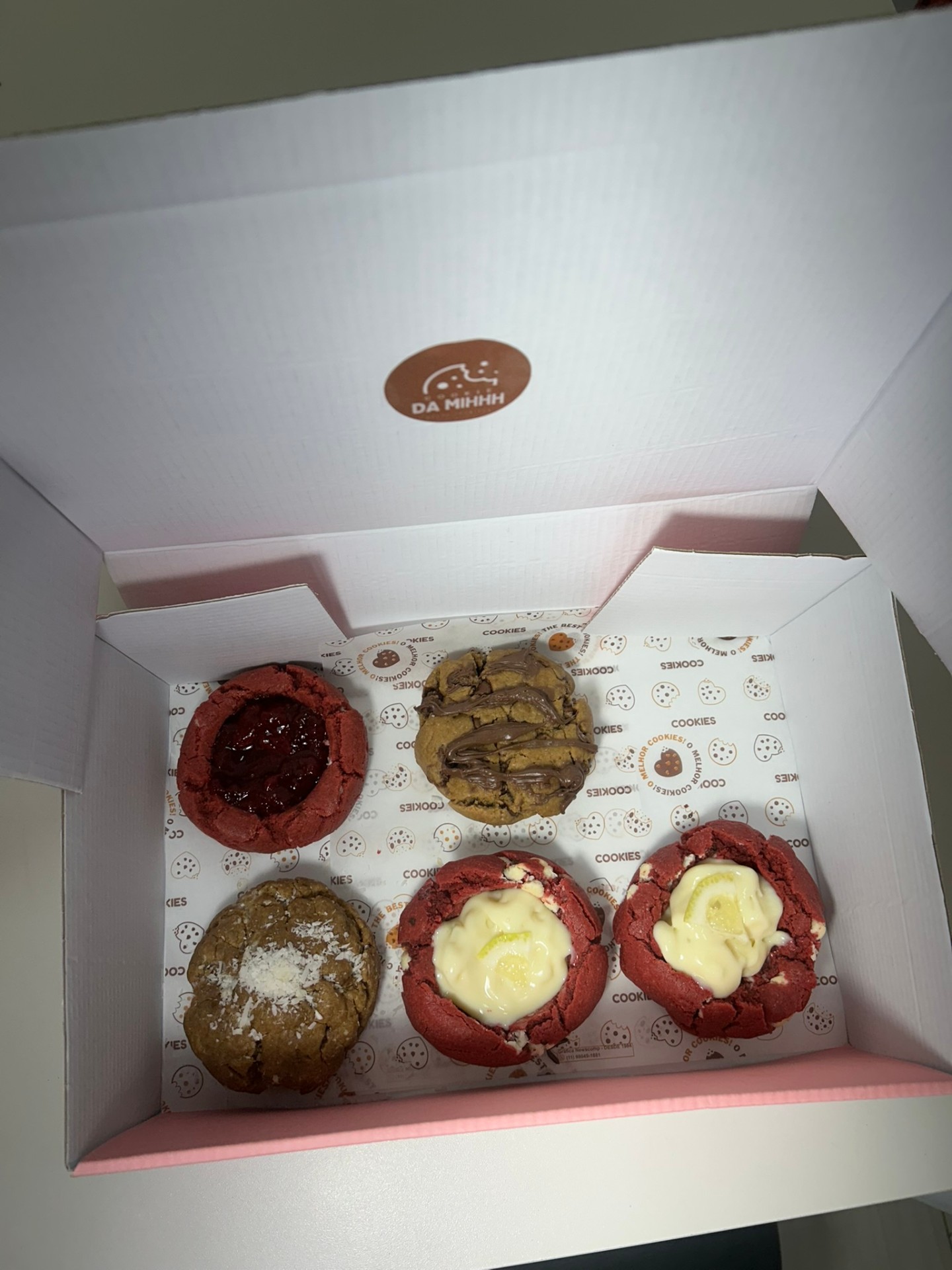 Variedade de cookies artesanais